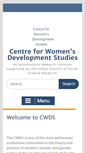 Mobile Screenshot of cwds.ac.in